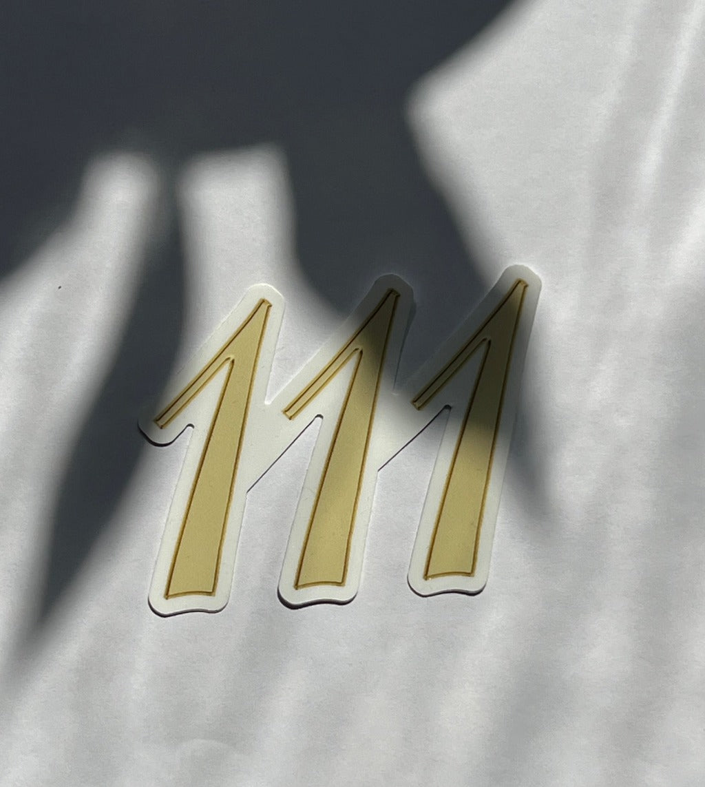 Gold Angel Number Stickers