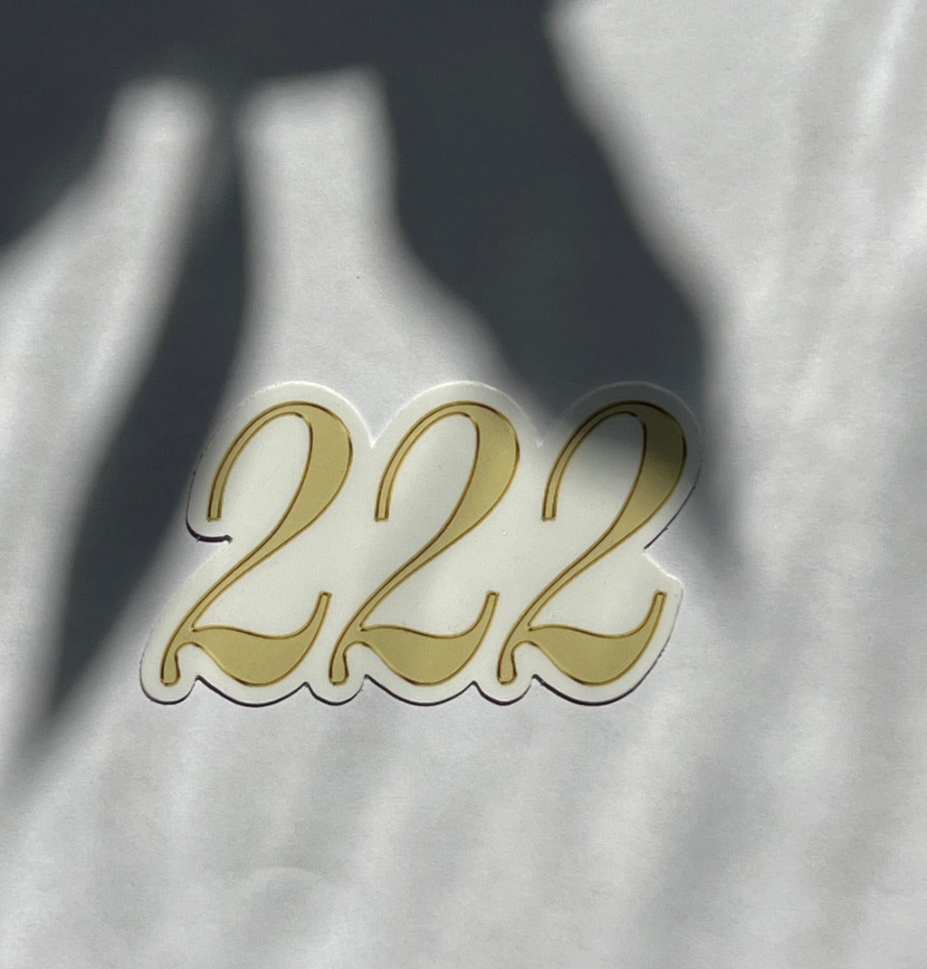 Gold Angel Number Stickers