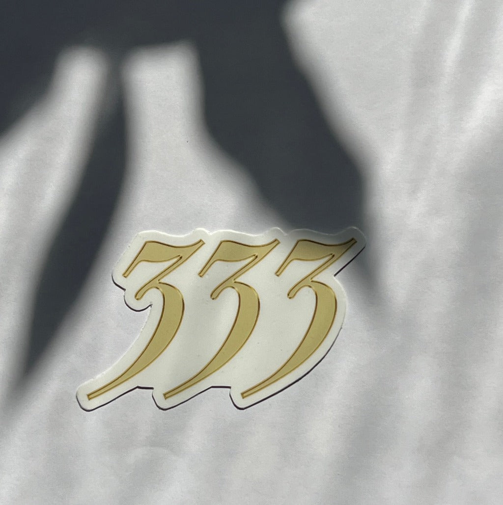 Gold Angel Number Stickers