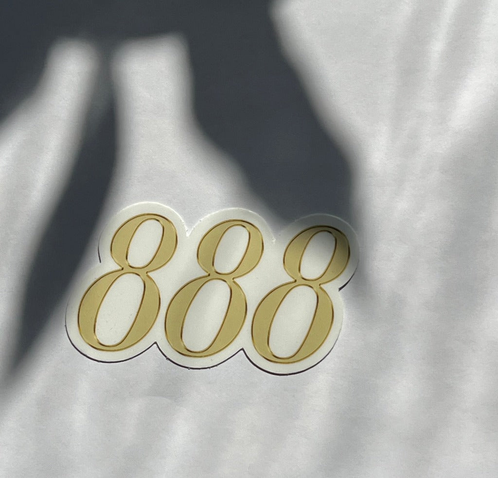 Gold Angel Number Stickers